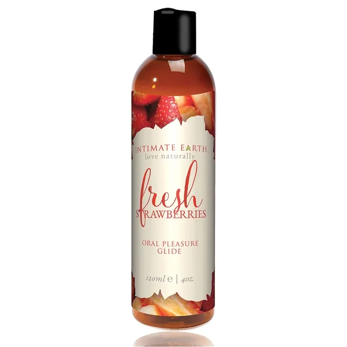Intimate Earth – Natural Flavors Glide Fresh Strawberries 12