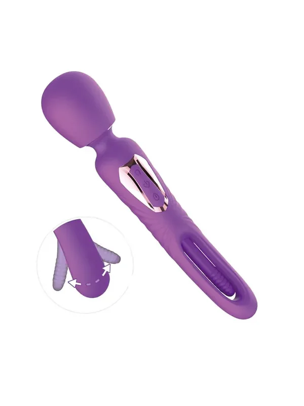 IntoYou Salma Appgesteuerter Wand-Vibrator mit beweglicher Zunge, lila