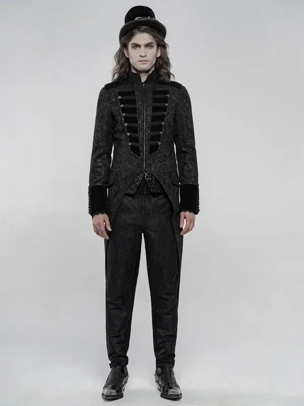 Jacquard-Jacke mit Samt-Akzenten