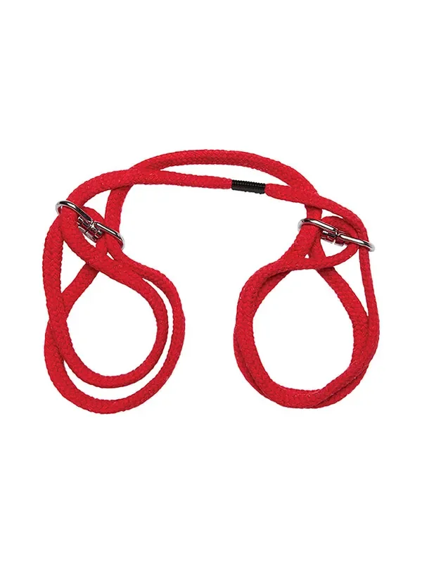 Japanese Style Cotton Cuffs Bondage-Seil-Fessel, rot