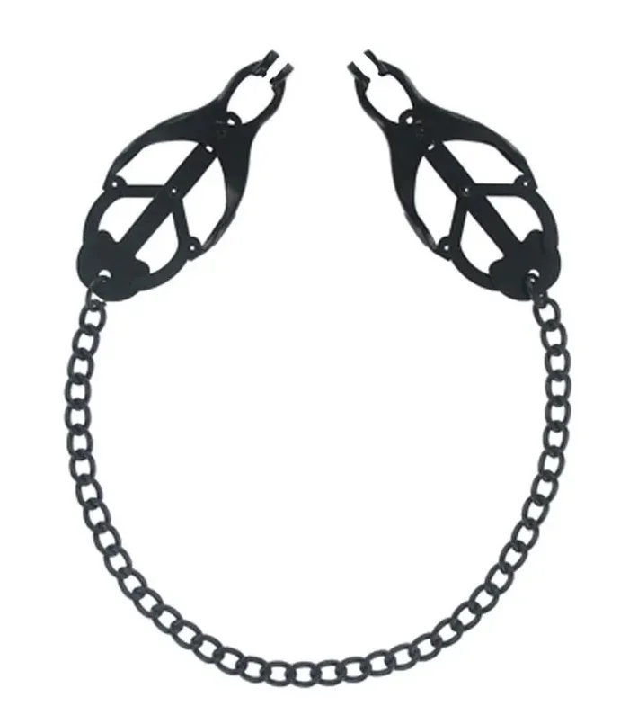 Japanische Nippelklemmen Schwarz