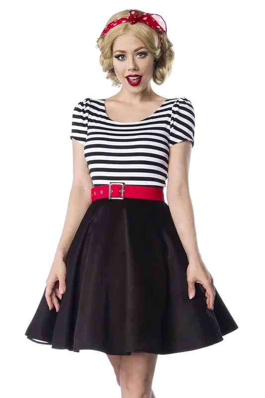 Jersey-Kleid (Farbe: Rot, Grösse: 3XL)