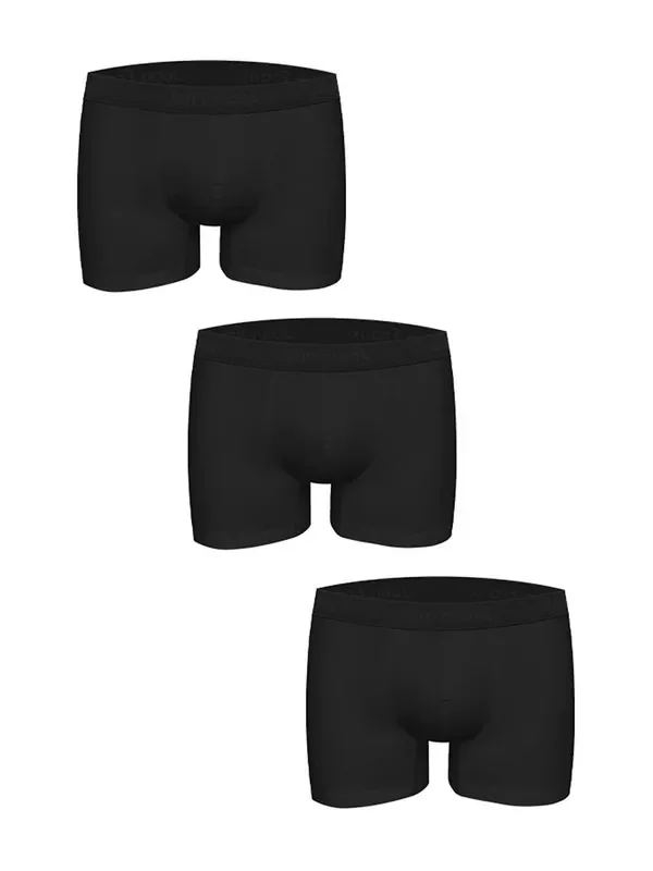John Frank The Natural Pant 3er-Pack, schwarz