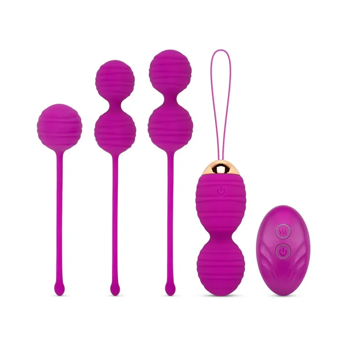 Kegelballen-Set mit Fernbedienung – Lila