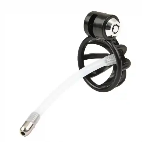 Keuschheitskäfig mit Harnröhrenplug