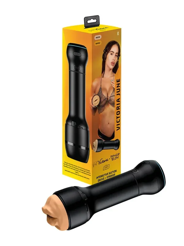 Kiiroo Power Blow + Feel Victoria June Masturbator, schwarz
