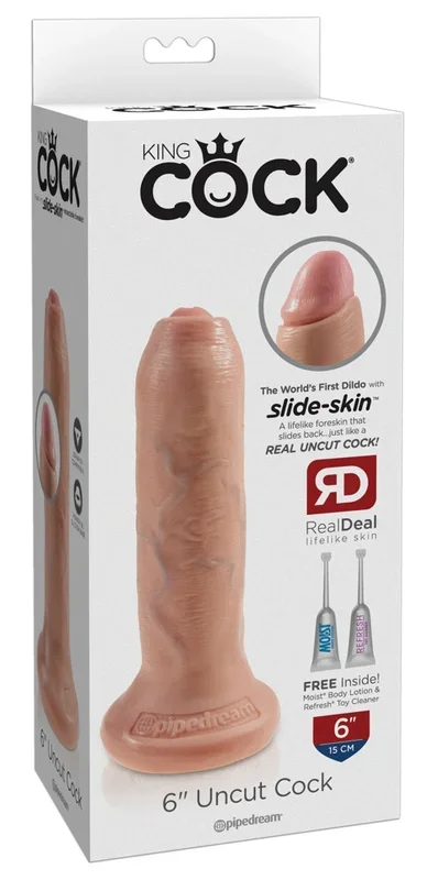 King Cock 6″ Uncut Flesh hell