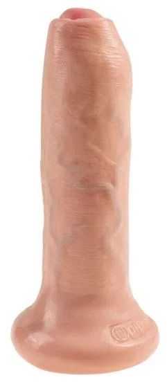 King Cock 6“ Uncut Cock (16,5 cm, Ø 4,2 cm)