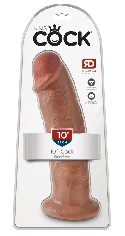 King Cock Cock 10″ Tan