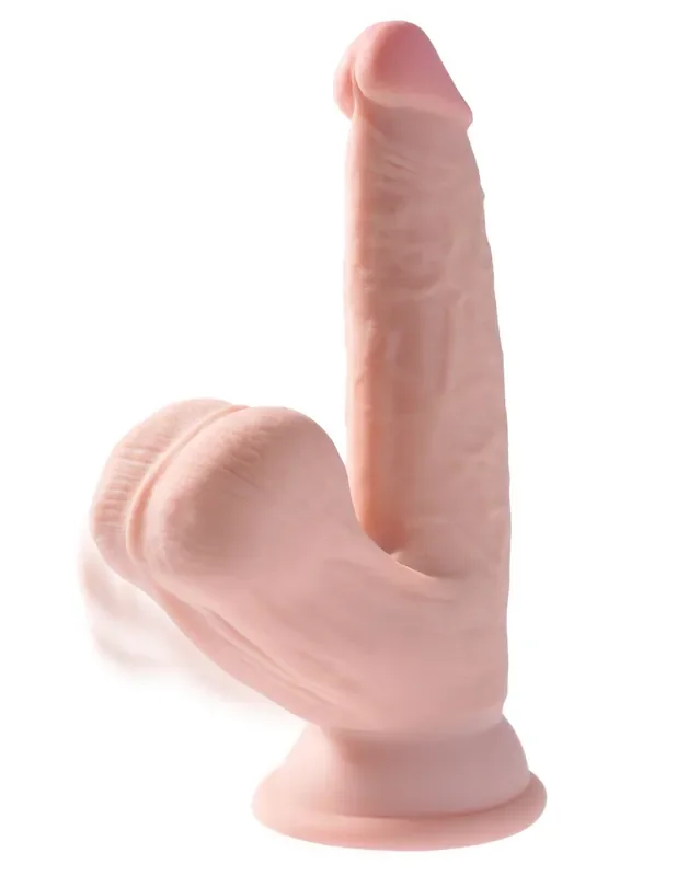 King Cock Plus Realistischer Dildo mit beweglichem Hodensack – 15,2 cm