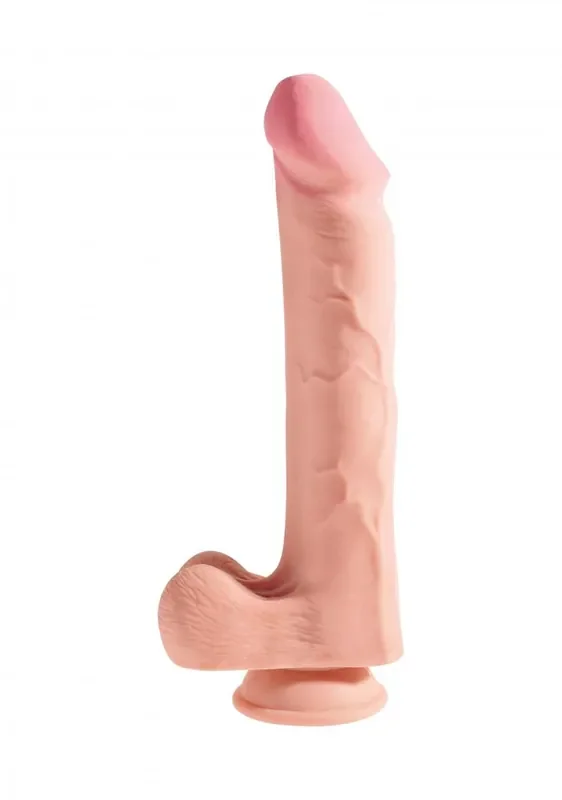 King Cock, realistischer Dildo mit Hodensack – 26,5 cm