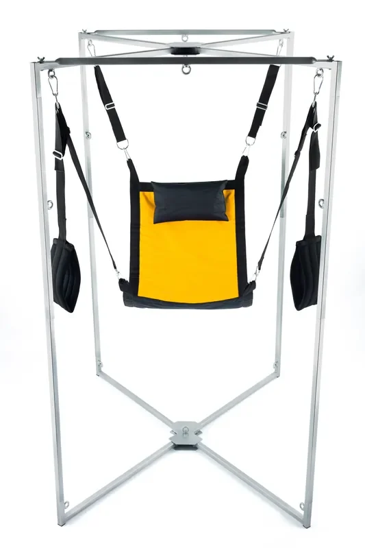 Kit Sling Stoff Quadrat gelb-schwarz Armatur grau
