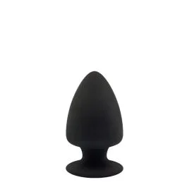 Klassischer Buttplug mit Flacher Basis und Saugnapf – S