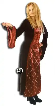 Kleid aus Samt & Satin