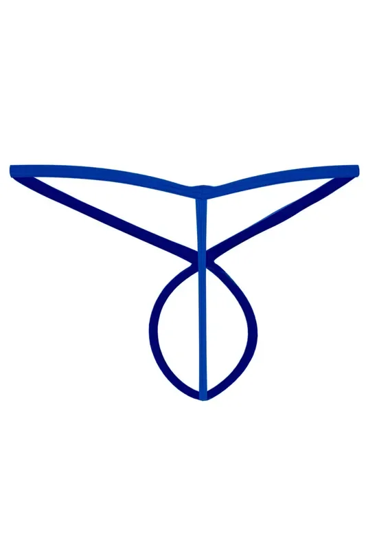 Königsblauer gekreuzter String