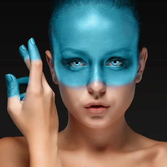 Kontaktlinsen- Magic Blue