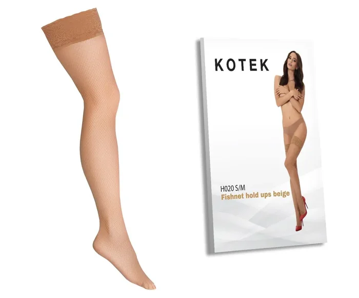 KOTEK Halterlose Strümpfe Fishnet H020