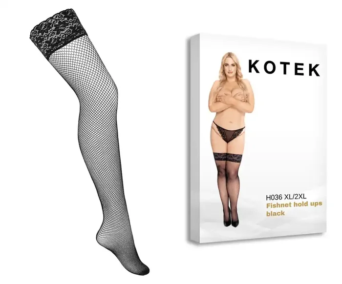 KOTEK Halterlose Strümpfe Fishnet H036
