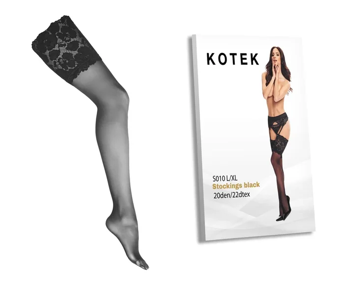 KOTEK Strapsstrümpfe S010 schwarz