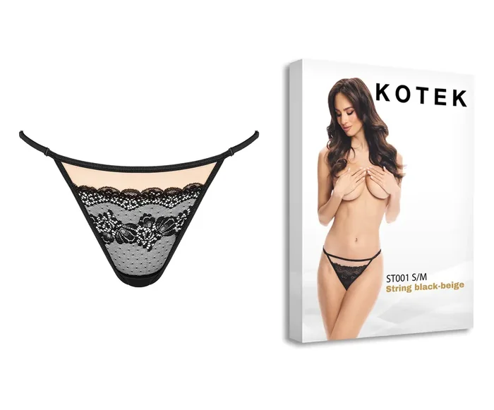 KOTEK String ST001 schwarz-beige
