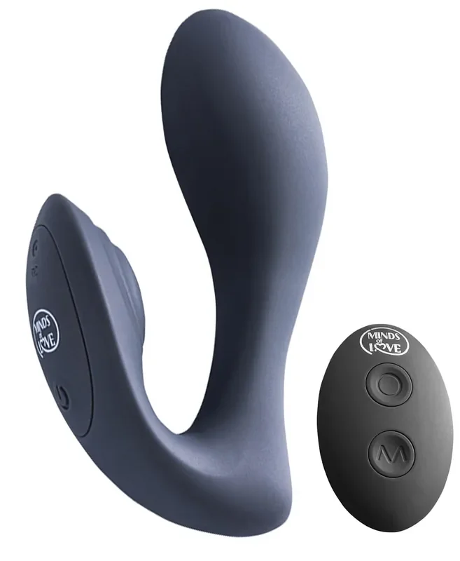 Kraftvoller Vibrator mit Klitorisstimulator