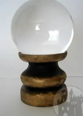Kristallkugelhalter gold/schwarz klein