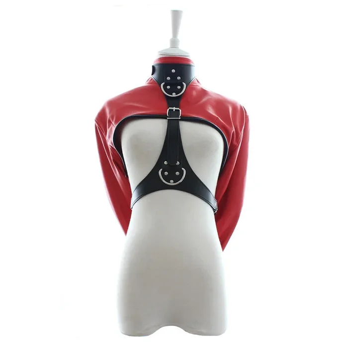 Kunstleder Zwangsjacke Bolero Harness