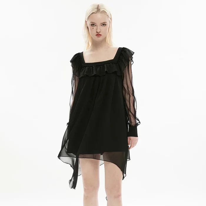 Kurzkleid mit trapezförmigem Schnitt