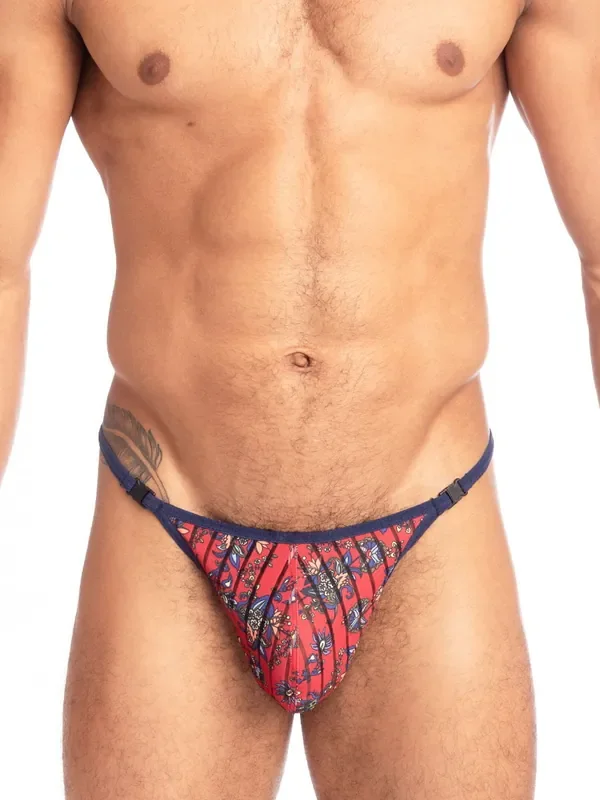 L‘Homme Fiori Reale Stripstring, rot