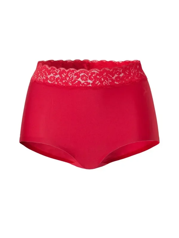 L.TEN CATE Secrets Lace High Waist Slip, rot