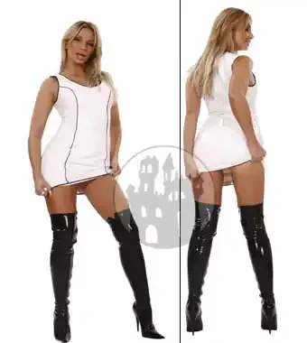 Lackminikleid