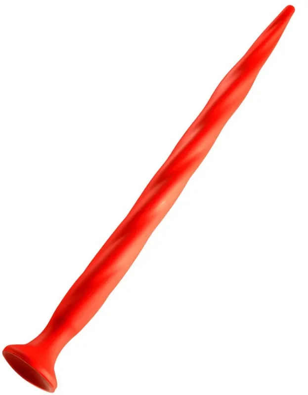 Langer Dildo Stretch Worm Nr. 3 – 48 x 3.7cm Rot
