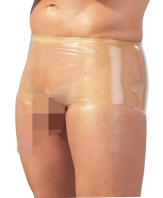 Latex Boxershorts mit Penishülle – Transparent