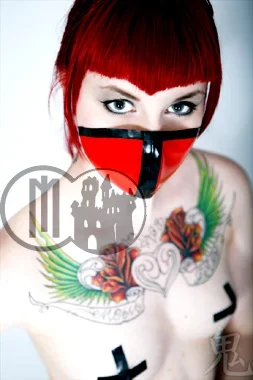 Latex Cyber Halbmaske ‚Dual Colour‘ – MACINGER