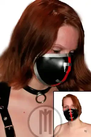 Latex Cyber-Halbmaske Version I – MACINGER