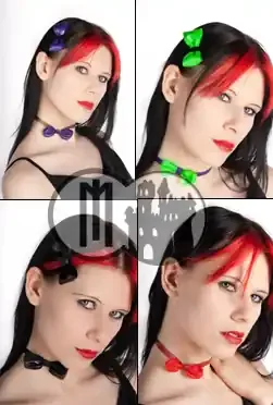 Latex Halsband mit Schleife – MACINGER