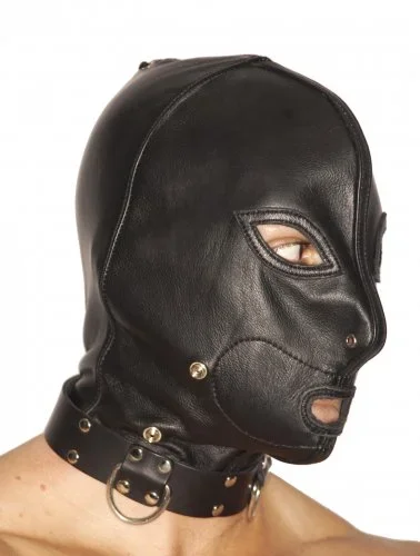 Latex Maske mit Mund Zip