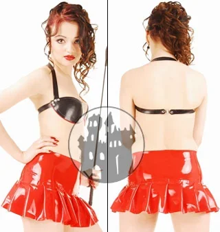 Latex Minirock – Rüschen