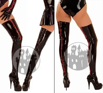 Latex Strümpfe – kurzer RV vorne