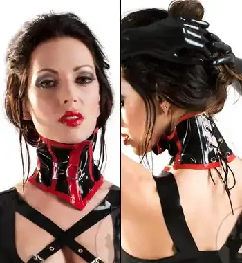 Latexhalskorsett Vixen