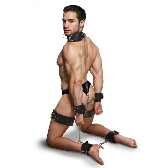 Leder Bondage Set