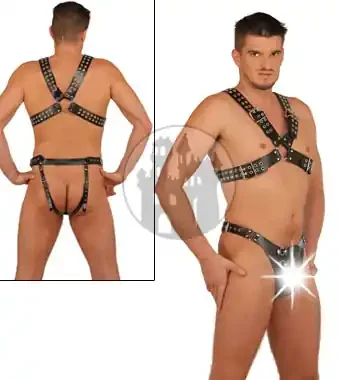 Leder Brustharness