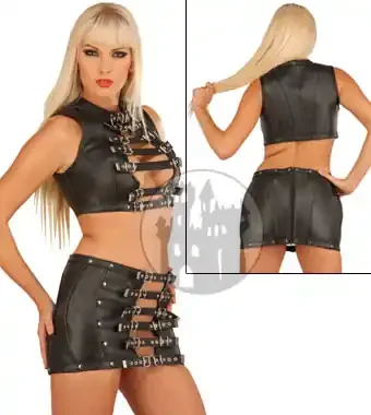 Leder Bustier