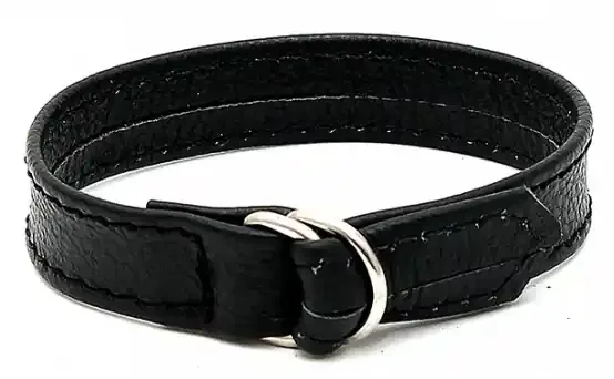 Leder Cockring Line 11mm Schwarz