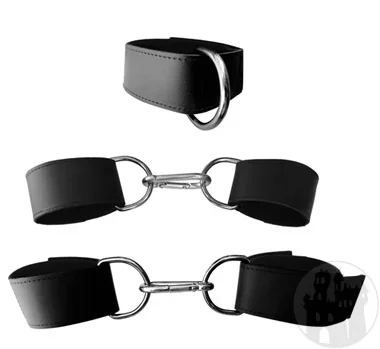 Leder Fesselset – schwarz