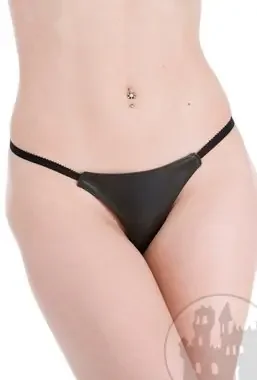 Leder G-String schlicht