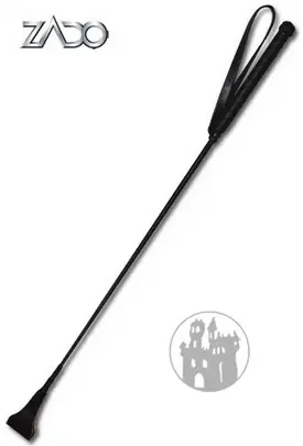 Leder Gerte schwarz