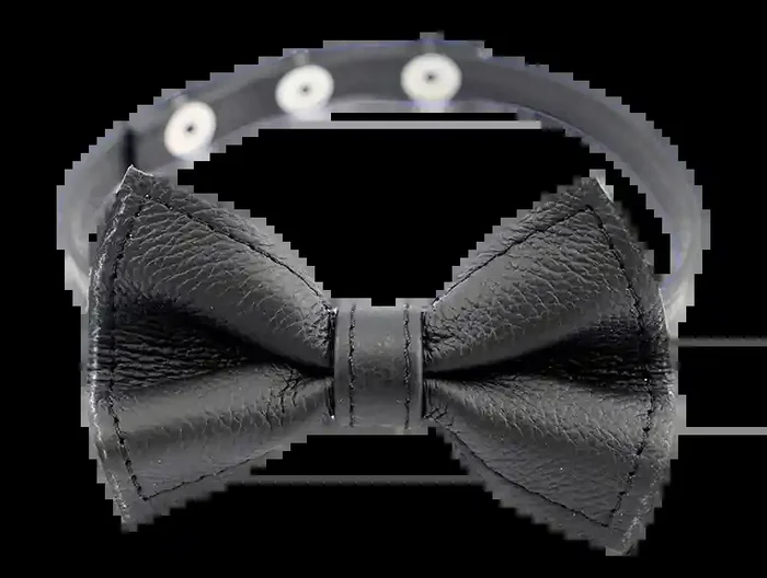 Leder Halskette mit Fliege