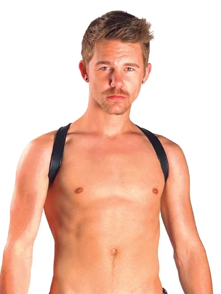 Leder Harness ‚Sling‘ schwarz (Grösse: S-M)
