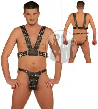 Leder Herrenslip